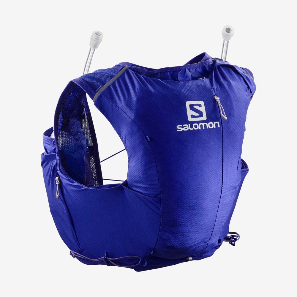 Hydratation Pour Le Trail Running Salomon Femme Bleu - Salomon ADV SKIN 8 SET HYDRATION PACK - Franc